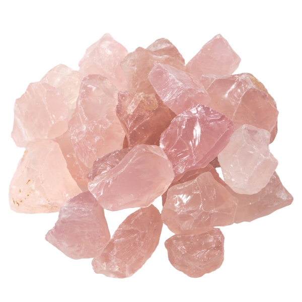 Picture of Rose Quartz Facet Grade Gem Rough per gram