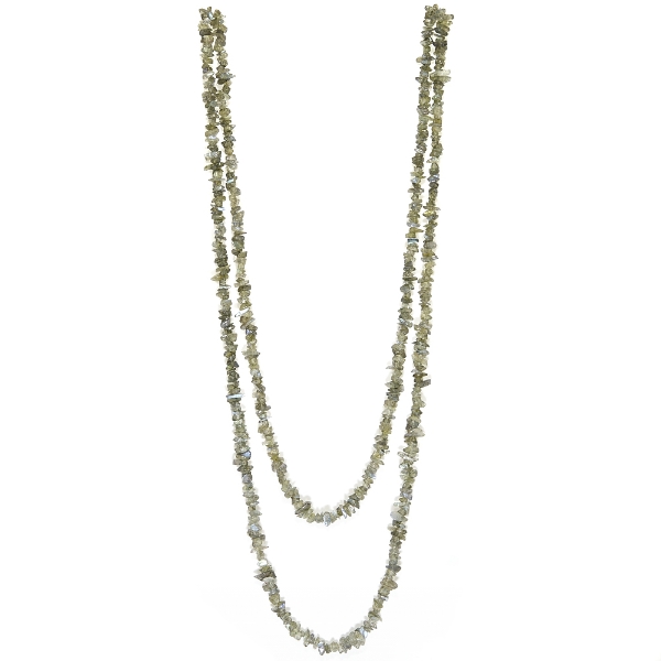 Lustrous Natural Labradorite 34-36 Inch Strand Necklaces 